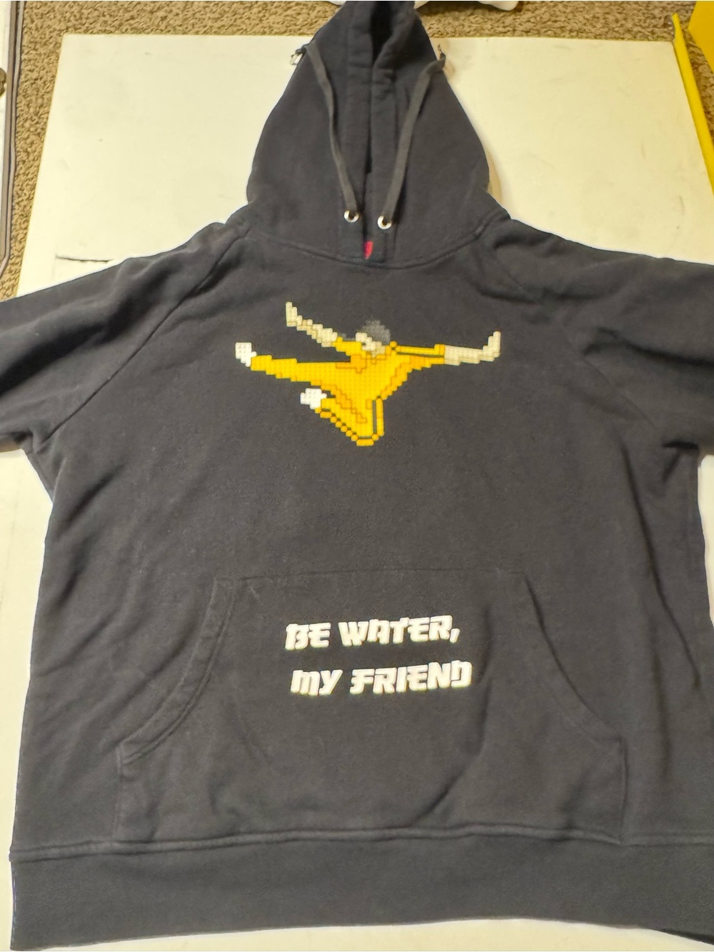 Mostly Heard Rarely Seen 8-Bit "Be Water, My Friend" Bruce Lee Hoodie